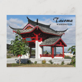 Tacoma, Chinesisches Pavillon-Foto Postkarte