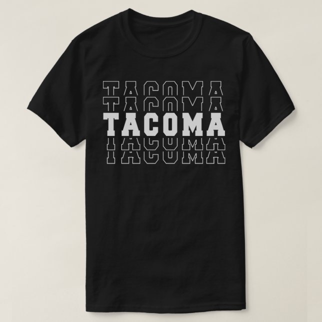 Tacoma City Washington Tacoma WA 1 T-Shirt (Design vorne)
