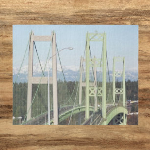 Tacoma Narrows Bridges Landschaft Puzzle