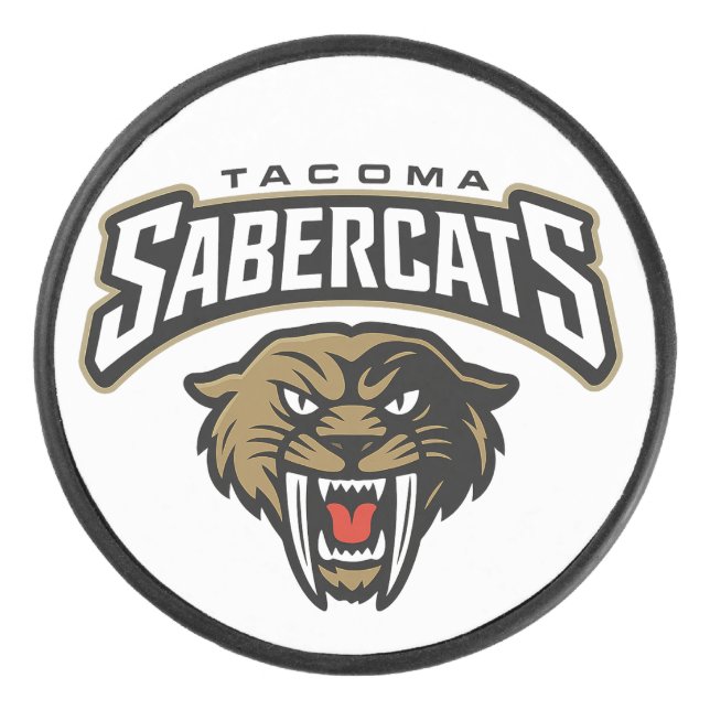 Tacoma Sabercats Moderner Puck (Vorderseite)