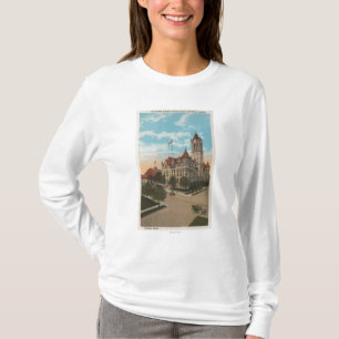 Tacoma, WA - Ansicht des Pierce County T-Shirt