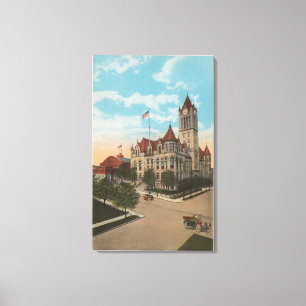 Tacoma, WA - Ansicht von Pierce Landkreis Court Ho Leinwanddruck