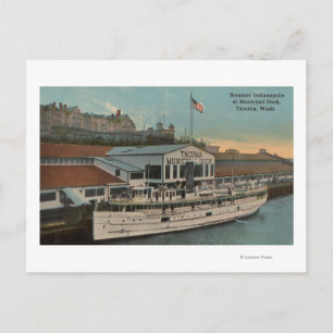 Tacoma, WA - Aussicht auf die Stadt Postkarte