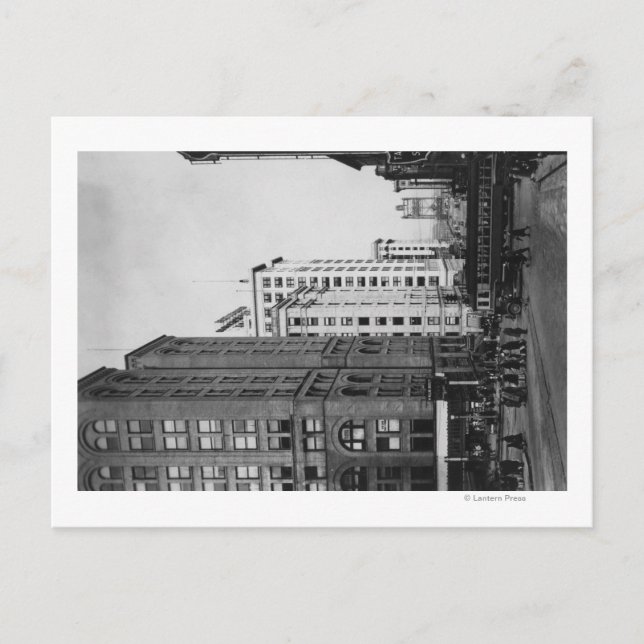 Tacoma, WA - Hauptstraßen im Stadtzentrum Postkarte (Vorderseite)