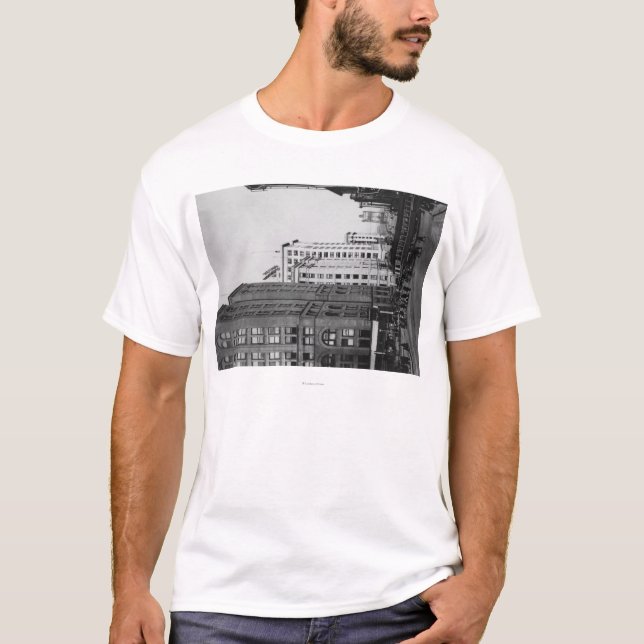 Tacoma, WA - im Stadtzentrum gelegene T-Shirt (Vorderseite)