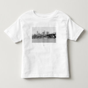 Tacoma, WA - Skyline-Ansicht des Stadtzentrums Kleinkind T-shirt