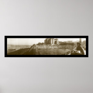 Tacoma WA Stadium Day Foto 1913 Poster