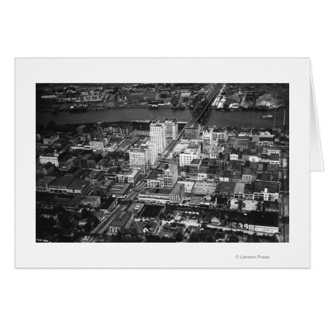 Tacoma, WA View Business District von Air (Vorderseite (Horizontal))