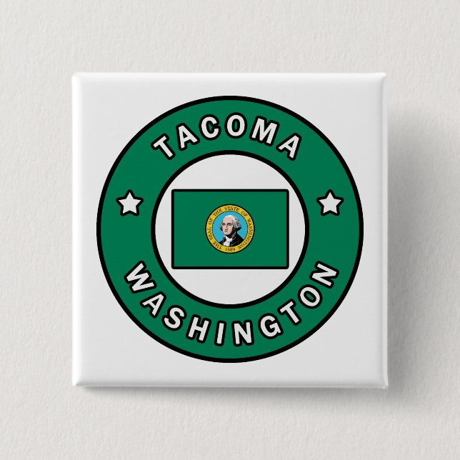 Tacoma Washington Button (Vorderseite)