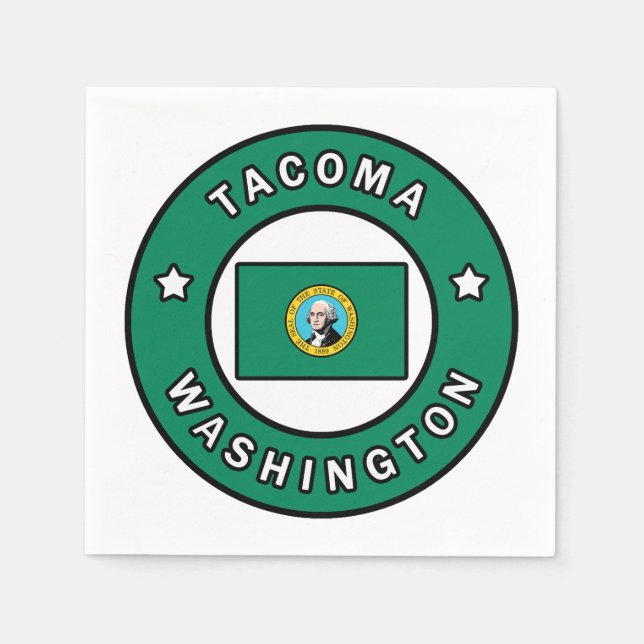 Tacoma Washington Serviette (Vorderseite)