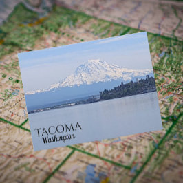 Tacoma, Washington und Mount Rainier Travel Postkarte