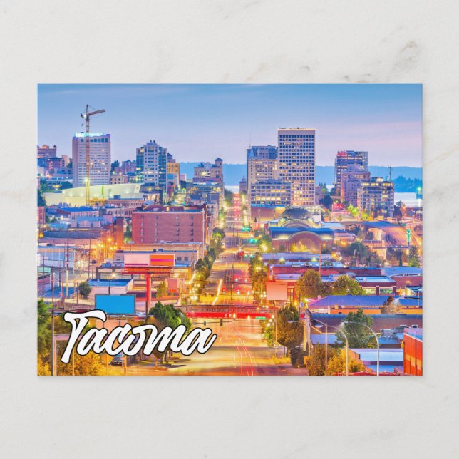 Tacoma, Washington, USA Postkarte (Vorderseite)