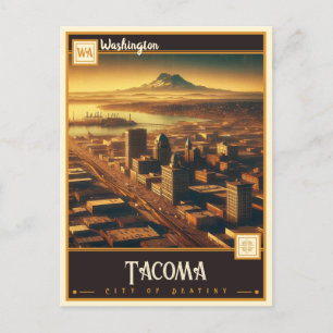 Tacoma, Washington Vintage Ansichtskarte Postkarte