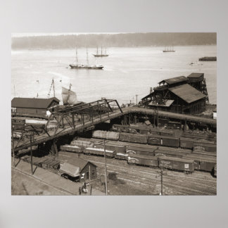 Tacoma Waterfront vom Stadium Way 1899 Poster