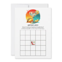 Tacos and Tequila Fiesta Birthday Party Bingo Game