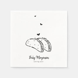 Tacos Baby Shower Napkin Serviette