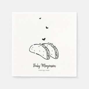 Tacos Baby Shower Serviette