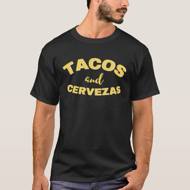 Tacos & cervezas cinco de mayo mexican holiday T-Shirt (Vorderseite)