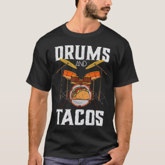 Tacos Cinco De Mayo Music Drummer T- T-Shirt