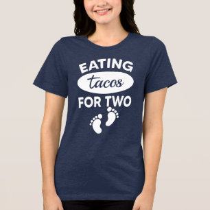 Tacos essen für Zwei Lustiger Muttertag Tri-Blend Shirt