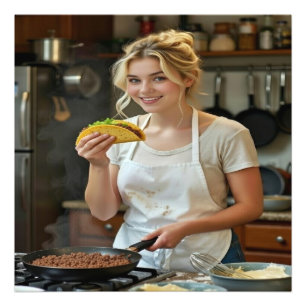 Tacos essend Foto personalisieren anpassen
