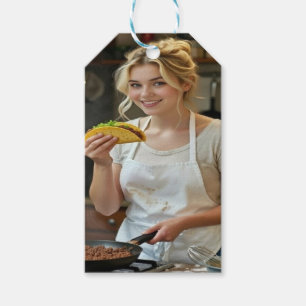 Tacos essend Foto personalisieren anpassen Geschenkanhänger