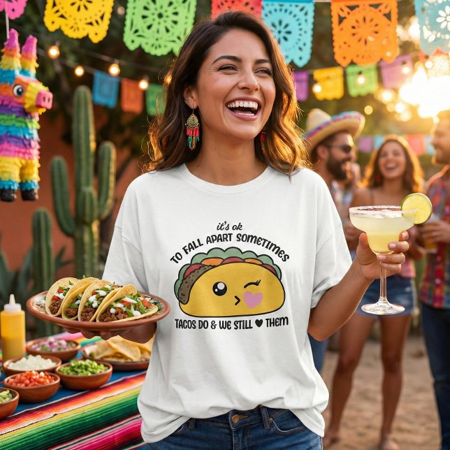 Tacos Fall Apart Meme T-Shirt (Von Creator hochgeladen)