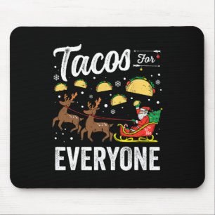 Tacos für alle Weihnachten Taco Funny Weihnachten Mousepad
