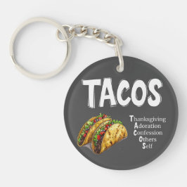 TACOS Gebet Akryllischer Schlüsselanhänger