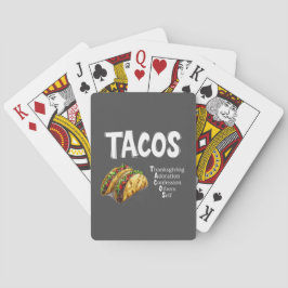 TACOS Gebet Klassische Spielkarten