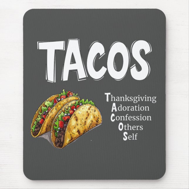 TACOS Gebet Mousepad (Vorne)