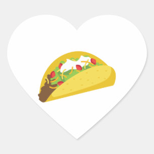 Tacos Herz-Aufkleber