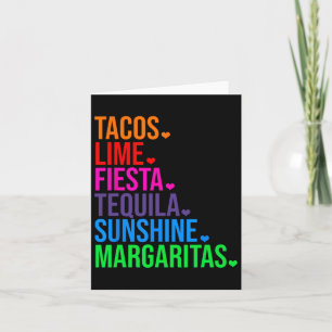 Tacos Limon Fiesta Tequila Karte
