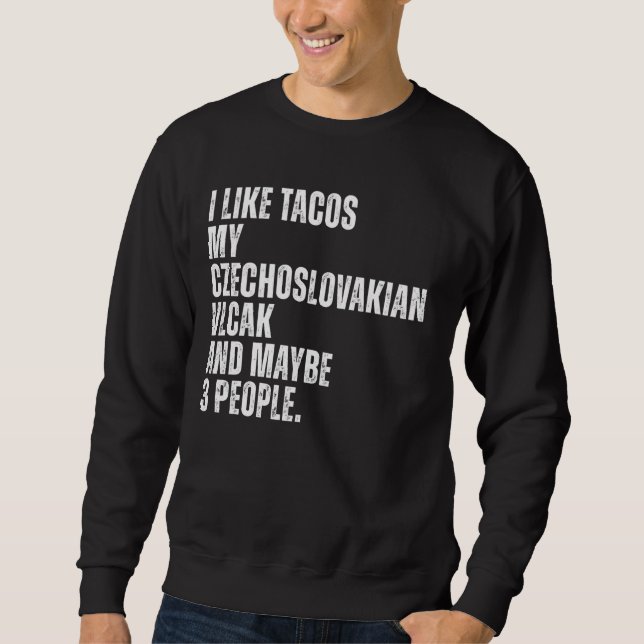 Tacos Lover Funny Sweatshirt (Vorderseite)