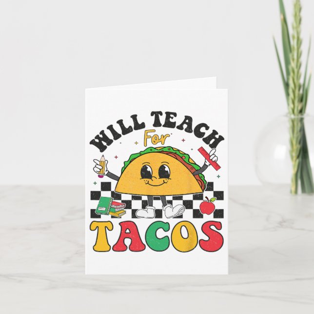 Tacos Lover Niedlich Cinco de May wird unterrichte Karte (Vorderseite)