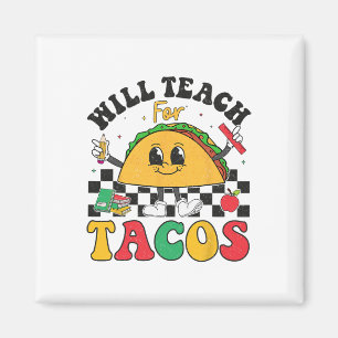 Tacos Lover Niedlich Cinco de May wird unterrichte Magnet