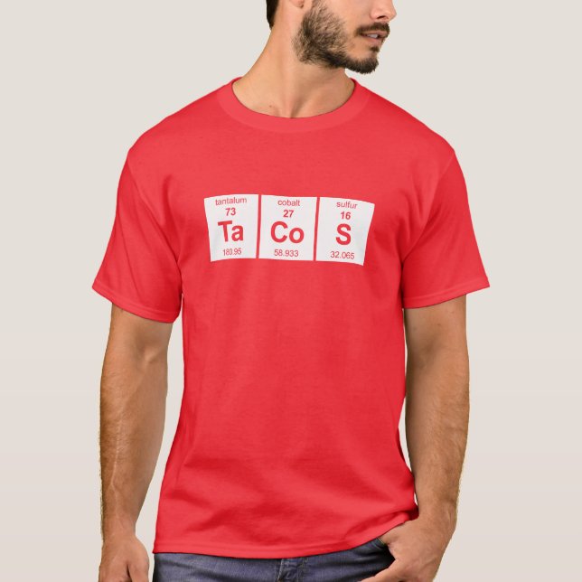 TaCoS-Periodensystem T-Shirt (Vorderseite)