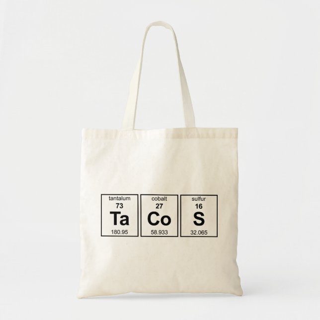 TaCoS-Periodensystem Tragetasche (Vorne)