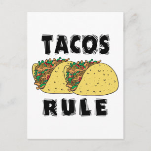 Tacos-Regel Postkarte
