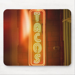 Tacos signieren Typografisches Bild Taco Art Word Mousepad