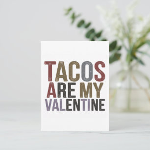 Tacos sind mein Valentine Postkarte