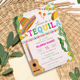 Tacos Tequila Fiesta Mexican Vibrant Brautparty Einladung