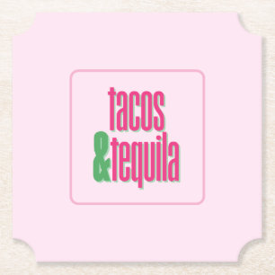 Tacos Tequila Fiesta-Party Untersetzer