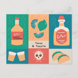 Tacos & Tequila Postkarte