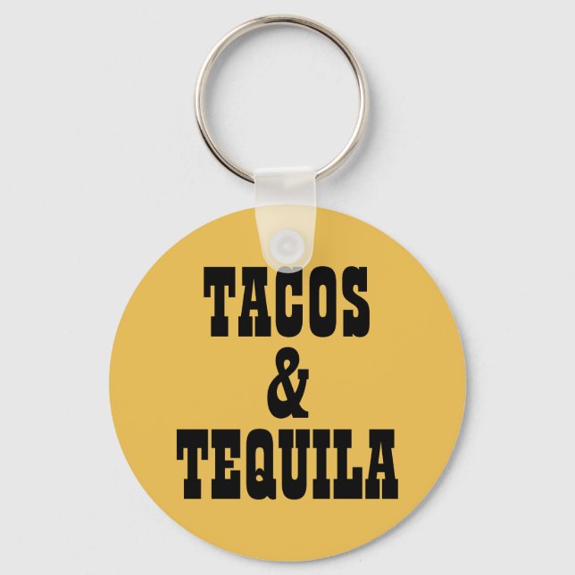 Tacos & Tequila Schlüsselanhänger (Vorderseite)