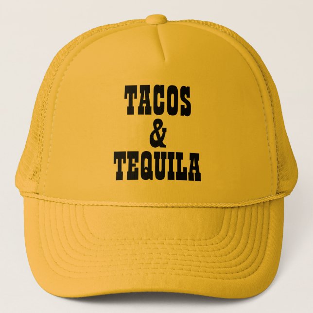 Tacos & Tequila Truckerkappe (Vorderseite)
