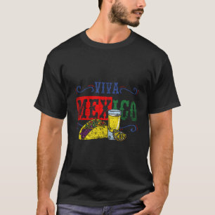 Tacos Tequila Viva Mexiko Weihnachten T-Shirt
