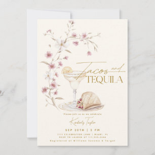 Tacos & Tequila Wildblume Brautparty Einladung