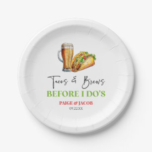 Tacos und Brüche, bevor ich es tue! Probe Pappteller