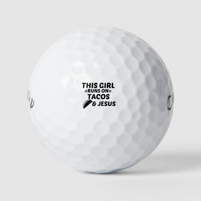 TACOS UND JESUS GOLFBALL (Vorderseite)